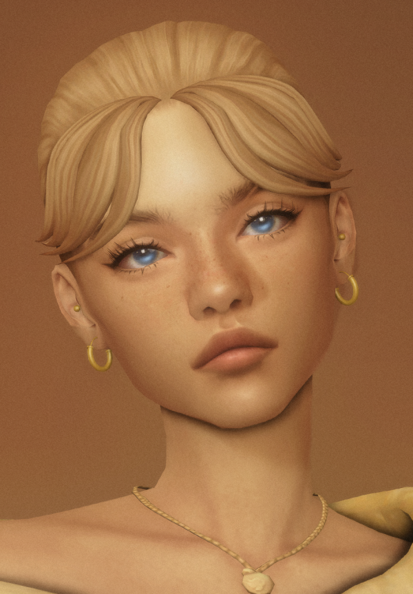 Maxis Match leila bun by simsfinds - The Sims 4 Custom Content