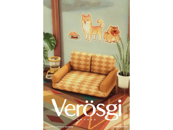 Maxis Match Verösgi Pet Bed - The Sims 4 Custom Content