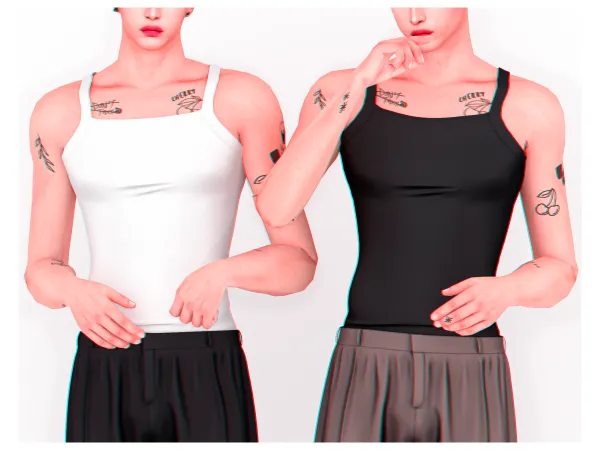 Alpha Drama Top - The Sims 4 Custom Content