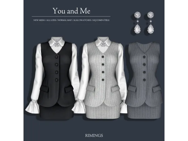 Alpha [RIMINGS] You and Me by RIMINGs - The Sims 4 Custom Content