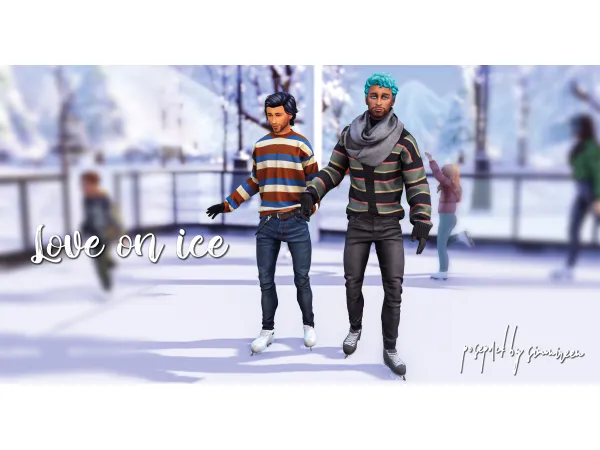 Mix Love on ice by simmireen - The Sims 4 Custom Content