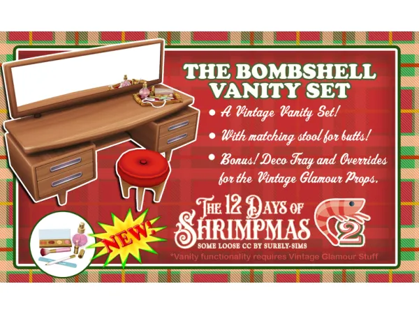 Maxis Match DAY 2 THE BOMBSHELL VANITY SET - The Sims 4 Custom Content