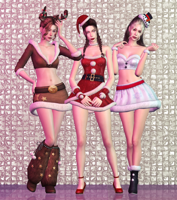 Mix New Year set by simsfinds - The Sims 4 custom content