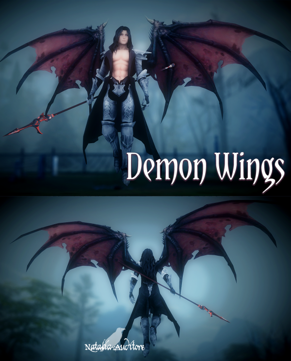 Alpha Demon Wings by simsfinds - The Sims 4 Custom Content