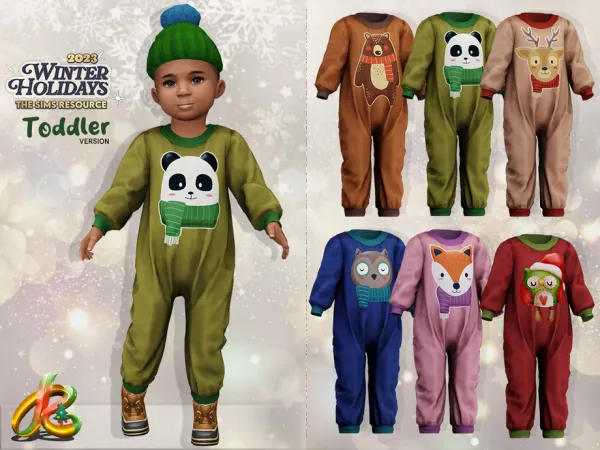 Alpha Toddler Jumpsuit 261 Winter Holidays - The Sims 4 Custom Content