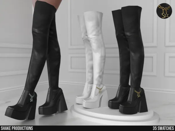 Alpha High Heel Boots - The Sims 4 custom content