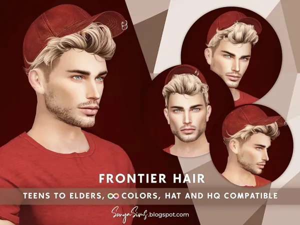 Alpha Frontier Hair NOW PUBLIC by sonyasims - The Sims 4 Custom Content