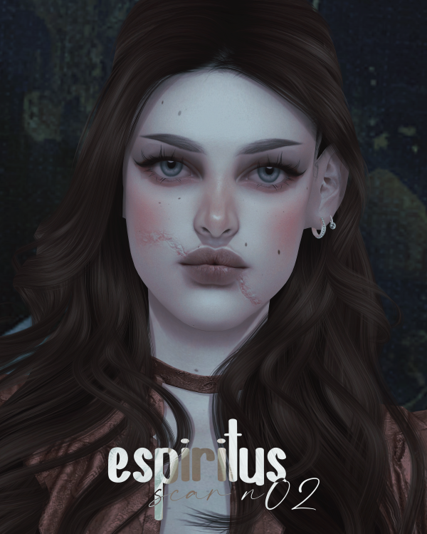 Alpha espiritus scar n02 by simsfinds - The Sims 4 Custom Content