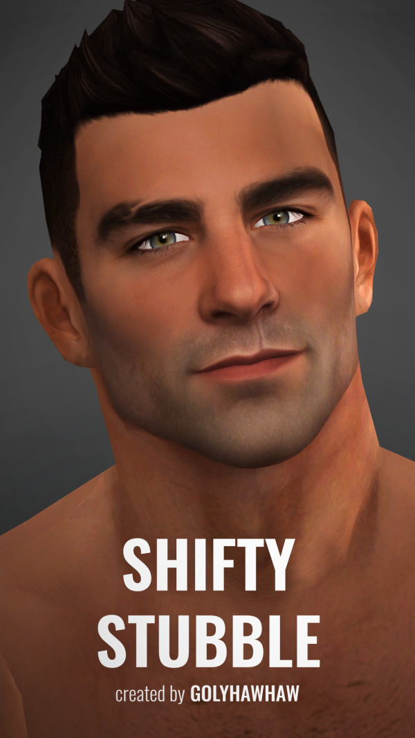 Maxis Match SHIFTY STUBBLE by simsfinds - The Sims 4 Custom Content