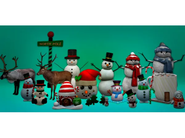 Mix WINTER FANTASY Jennisims by Jennifer - The Sims 4 Custom Content