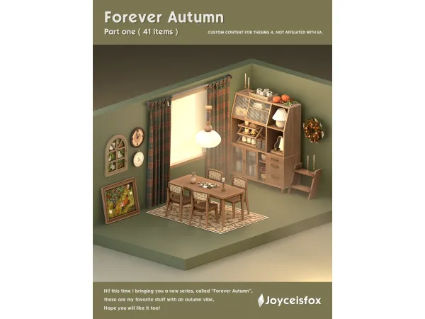 Mix Forever Autumn Part 1 by Joyceisfox - The Sims 4 Custom Content