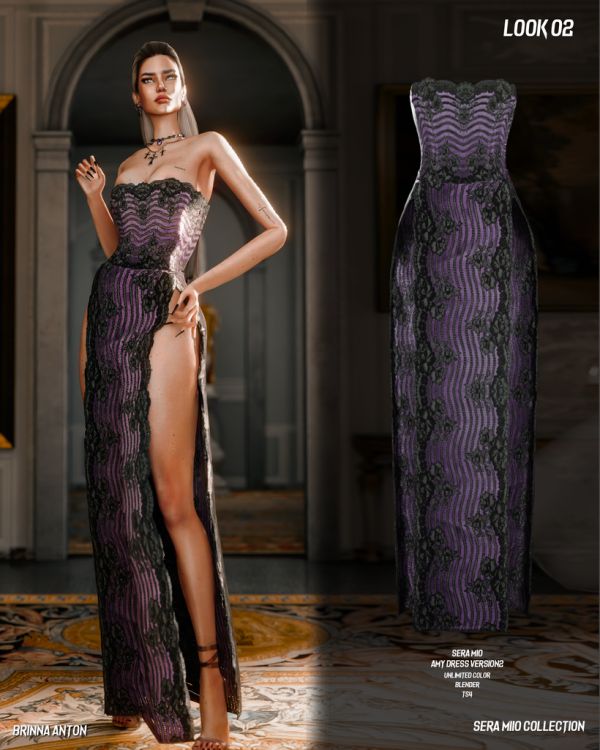 Alpha SERA MIO COLLECTION LOOK 02 by simsfinds - The Sims 4 Custom Content