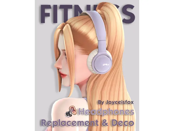 Mix X Headphones Fitness Replacement Deco by Joyceisfox - The Sims 4 Custom Content