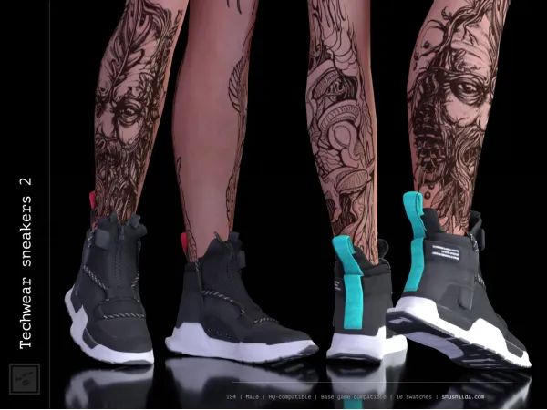 Alpha Techwear sneakers 2 - The Sims 4 Custom Content