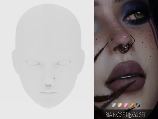 Bia nose rings set