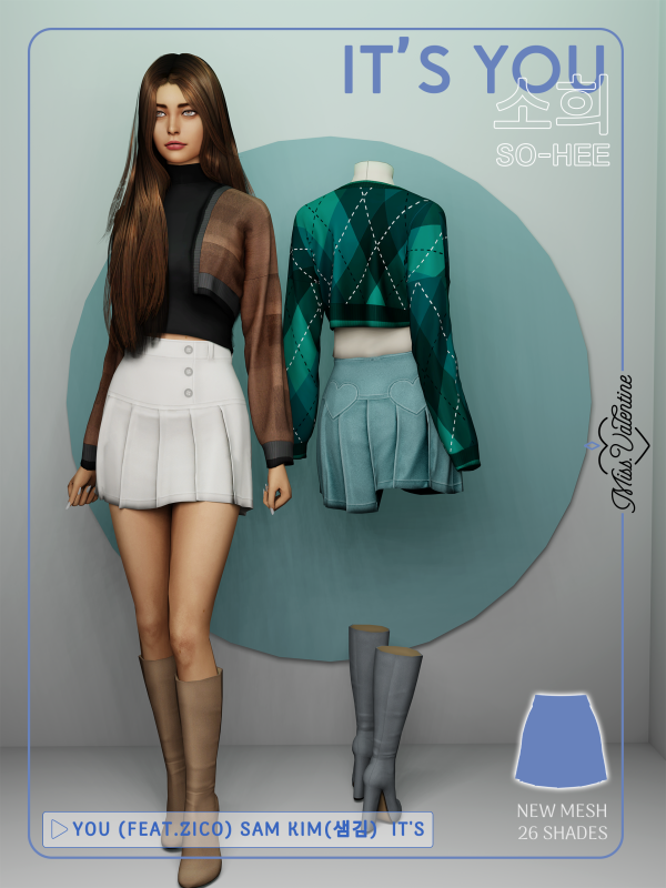 Alpha (So hee) Skirt by simsfinds - The Sims 4 Custom Content