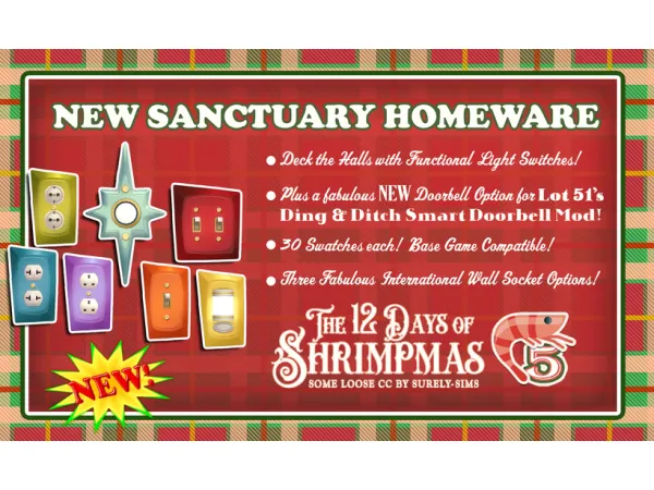 Maxis Match DAY 5 NEW SANCTUARY HOMEWARE - The Sims 4 Custom Content
