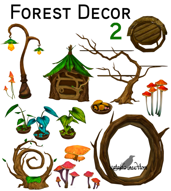 Maxis Match Forest decors 2 by simsfinds - The Sims 4 Custom Content
