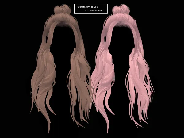 Alpha Mosley Hair - The Sims 4 Custom Content