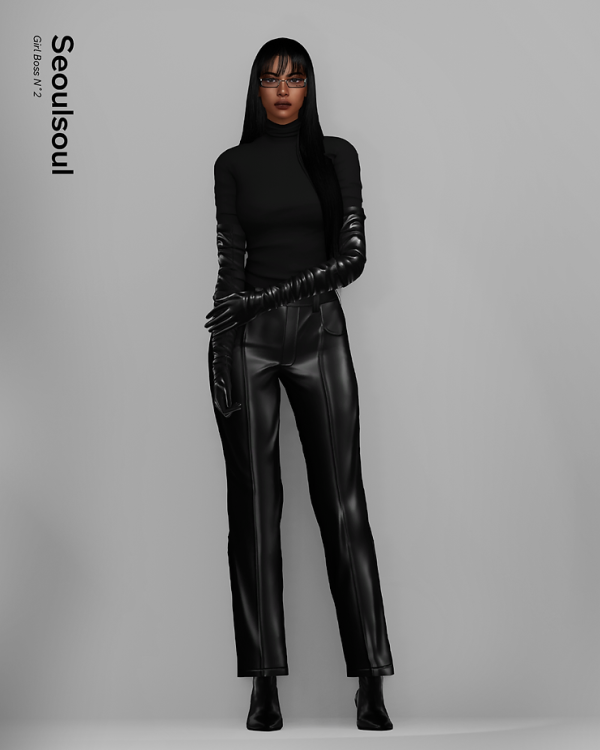 Alpha Girl Boss N2 by simsfinds - The Sims 4 Custom Content