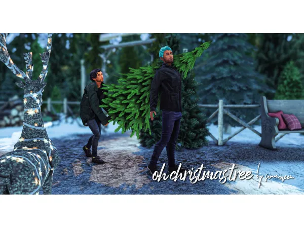 Mix Oh christmas tree by simmireen - The Sims 4 Custom Content