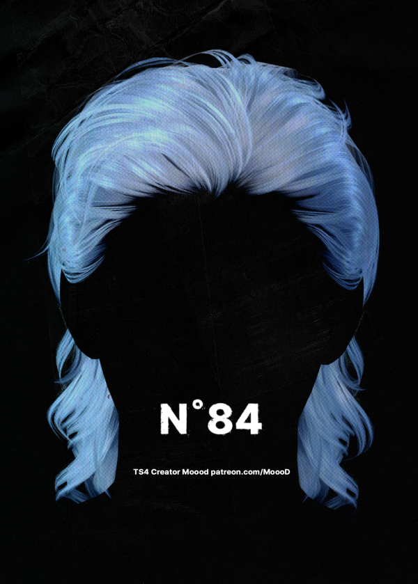 Alpha [SIMS4TS4] MoooD Hair N84 by simsfinds - The Sims 4 Custom Content