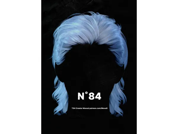 Alpha [SIMS4TS4] MoooD Hair N84 by MoooD - The Sims 4 Custom Content