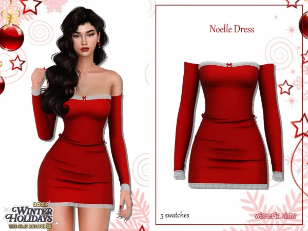 Alpha Noelle Clothes Set - The Sims 4 Custom Content