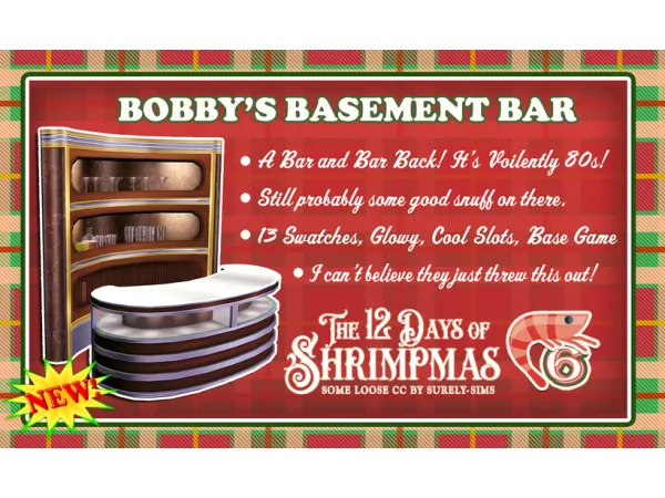 Mix DAY 6 BOBBY'S BASEMENT BAR - The Sims 4 Custom Content