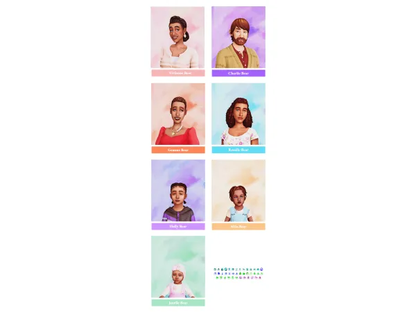 Maxis Match The Bear Family by LadyChaos - The Sims 4 Custom Content