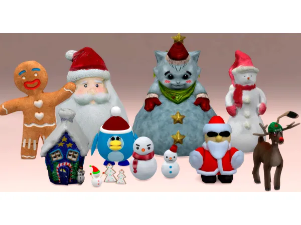 Mix Xmas Clutter Jennisims by Jennifer - The Sims 4 Custom Content