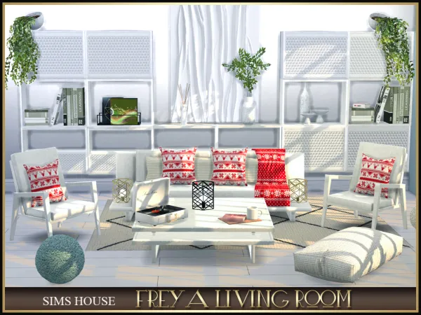Alpha FREY living room - The Sims 4 Custom Content