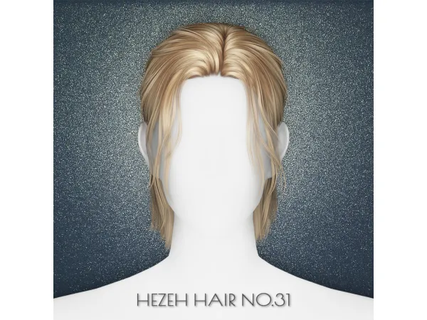 Alpha [Hezeh]Hair_No31 - The Sims 4 Custom Content