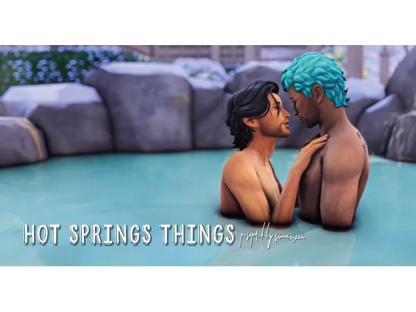 Mix Hot springs things by simmireen - The Sims 4 Custom Content