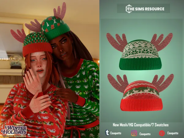 Alpha Merry Christmas Set - The Sims 4 Custom Content