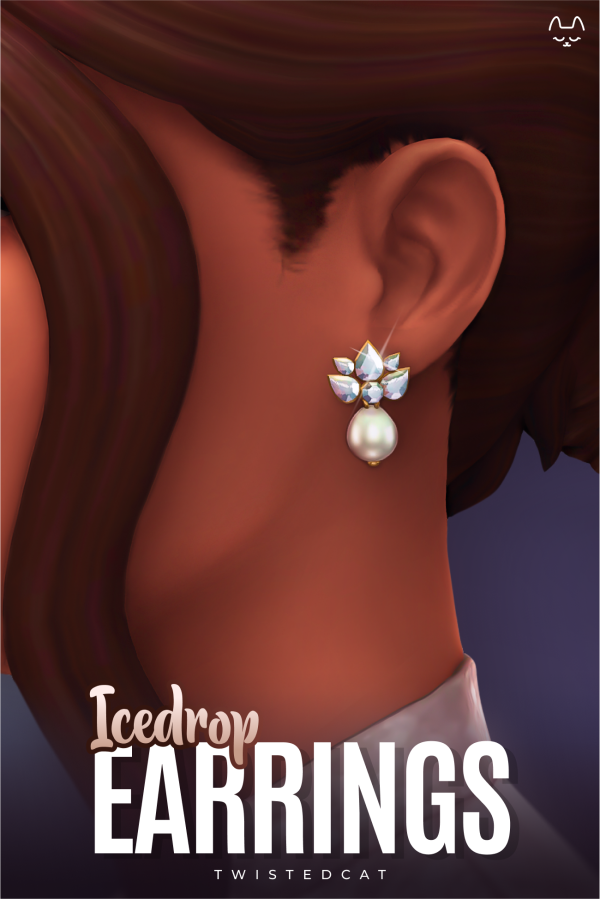 Maxis Match Icedrop earrings by simsfinds - The Sims 4 Custom Content