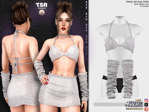 Alpha TINSEL SET 418 BD1132 BD1133 - The Sims 4 Custom Content