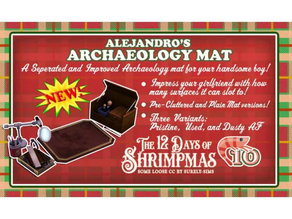 Maxis Match DAY 10 ALEJANDRO'S SEPARATED ARCHAEOLOGY MAT - The Sims 4 Custom Content
