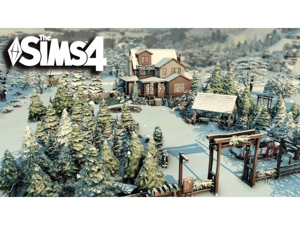 Maxis Match Christmas trees farm by bojanasims - The Sims 4 Custom Content