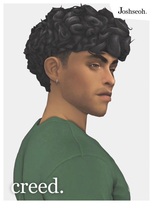 Maxis Match Creed Hair by simsfinds - The Sims 4 Custom Content