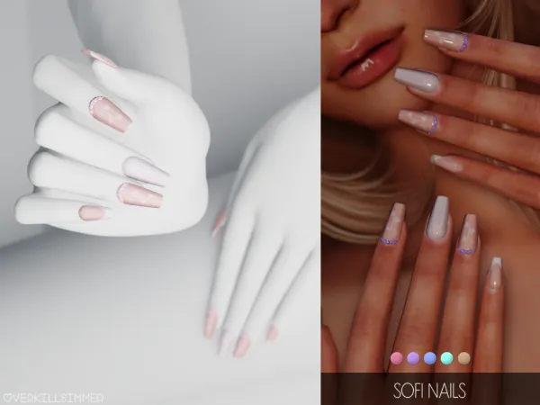 Alpha Sofi nails - The Sims 4 Custom Content