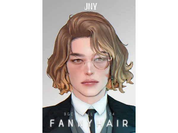Maxis Match FANNY HAIR by JNYSim - The Sims 4 Custom Content
