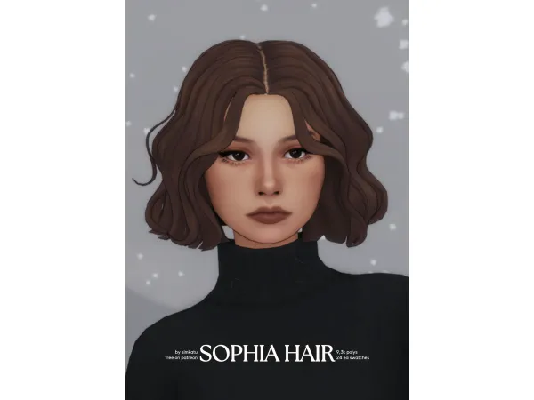 sophia hair by simkatu