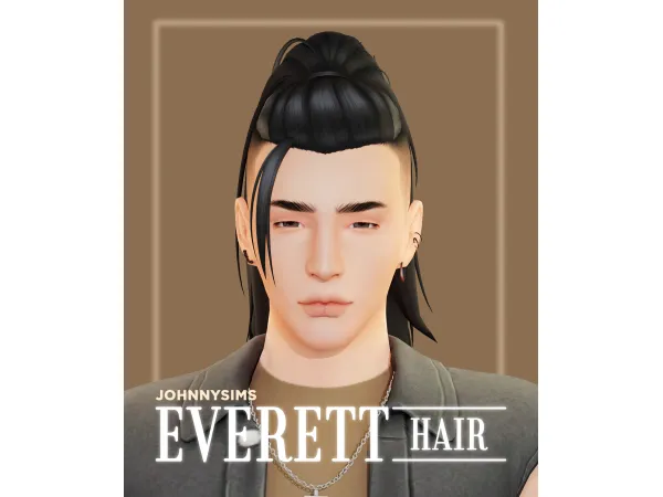 Maxis Match Everett Hair by johnnysims - The Sims 4 Custom Content