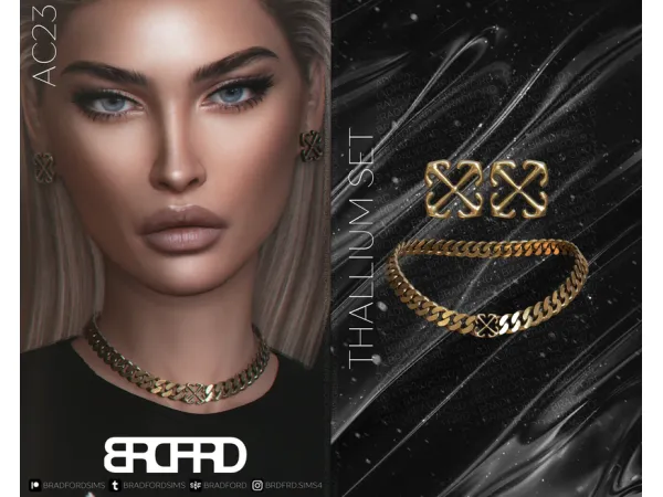 Alpha [AC23 DAY 3] THALLIUM SET GAME EDITION by bradfordsims - The Sims 4 Custom Content