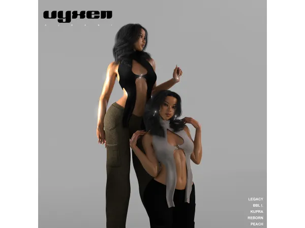 Alpha VYXEN ALBANI SET by webside - The Sims 4 Custom Content