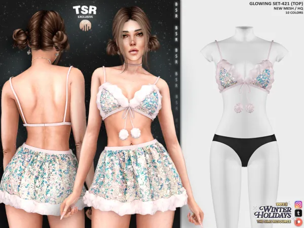 Alpha GLOWING SET 421 BD1138 BD1139 - The Sims 4 Custom Content