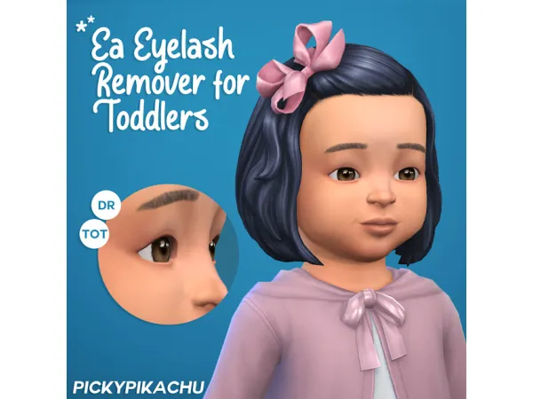 Maxis Match EA Eyelash Remover for Toddlers - The Sims 4 Custom Content