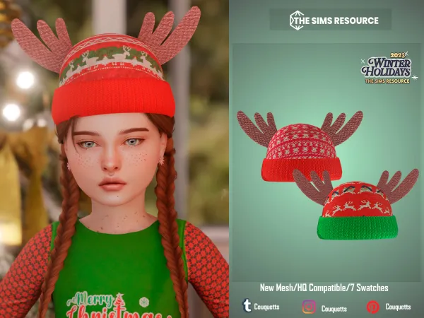 Alpha Merry Christmas set - The Sims 4 Custom Content