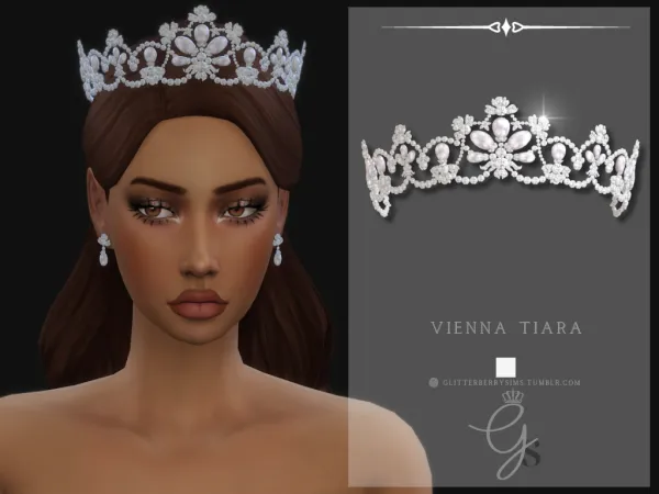 Mix Vienna Tiara by GlitterberryFly - The Sims 4 Custom Content